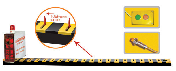 保山V3嵌入式闯岗自动扎胎器/阻车器